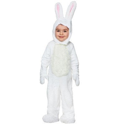 HalloweenCostumes.com Toddler Open Face White Bunny Costume