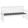Aghana Digitals Weather-Resistant Anthracite Garden Bench Cushion - Oxford Fabric, 78.7"x19.7" - 3 of 4
