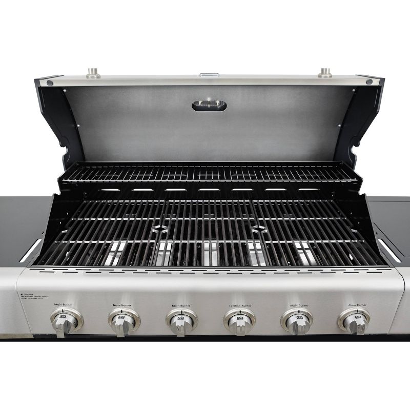 Kenmore 6-Burner XL Grill with Side Propane Gas Burner PG-40611S0L, 6 of 16