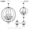 Livex Lighting Milania 6 - Light Chandelier in  Black - 2 of 4