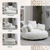 NicBex Modern Bean Bag Chair with 3 Pillows, Lazy Sofa for Adults and Kids, Comfy Chair for Living Room, Bedroom, Beige - 3 of 4