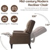 FURNIinspire Sofas Faux Leather Pushback Recliner Sofas Chair for Living Room Bedroom, Indoor Home Sofas for Adults, Brown,36"*30"*41" - 3 of 4