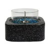Mondawe Indoor And Outdoor Tabletop Fire Pit,Non Smoke Basin With Glass Windproof Cover - 3 of 4