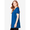 Woman Within Plus Size Perfect Short-Sleeve Scoop-Neck Henley Tunic - 4 of 4