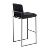Set of 3 30" Contemporary High Back Barstools with Metal Frame, Padded Seat and Backrest for Kitchen or Home Bar - 4 of 4