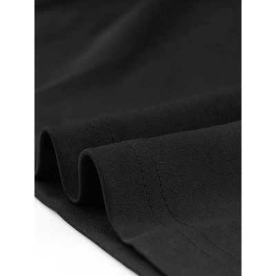 Женские платья INSPIRE CHIC Women's Ruffles V Neck Split Work Sleeveless Sheath Dress Black Large — фото 4