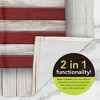 Briarwood Lane Everyday Hand Towel 26x18 Wooden American Flag Hand Towel - 3 of 3