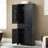 Bathroom Storage Cabinet,72" Tall Storage Cabinet with Doors and Drawer,Adjustable Shelf - Leovsnove - 3 of 4