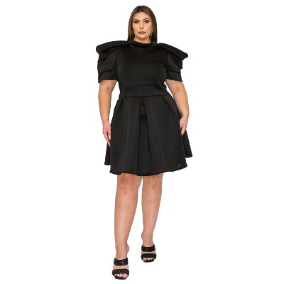 L I V D Women's Karina Neoprene Flare Dress