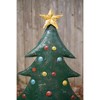 Kalalou Festive Metal Christmas Tree Yard Stakes – Set of 2, Hand-Hammered Holiday Decor - 2 of 4
