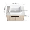 SEVOBAL Bathroom Vanities 42 Inch Modern Design Float Bathroom Vanity With Ceramic Art Sink Door for Bathroom, Beige, 41.5"*18.9"*23.6" - 3 of 4