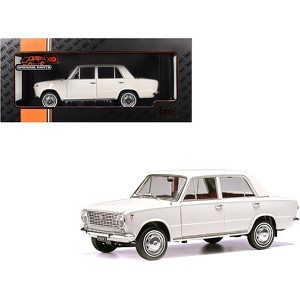 1970 Fiat 124 White with Red Interior 1/18 Diecast Model Car by IXO Models - 1 of 3