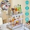 NewHome "2-Tier Height Adjustable Under Sink Organizer with Flexible Wheels, Movable Dividers, Pull-Out Trays" White - 4 of 4