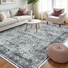 Living Room Washable Non Slip Vintage Retro Rugs Low Pile Chenille Print Rug for Bedroom Dining Room Home Office - 3 of 4