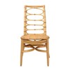 bali & pari Lisbon Natural Rattan Dining Chair Natural Brown: Armless, Spot Clean, No Assembly Required - 3 of 4