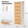 Pellebant Slim Tall Vertical 7-Drawer Chest Dresser - 2 of 4