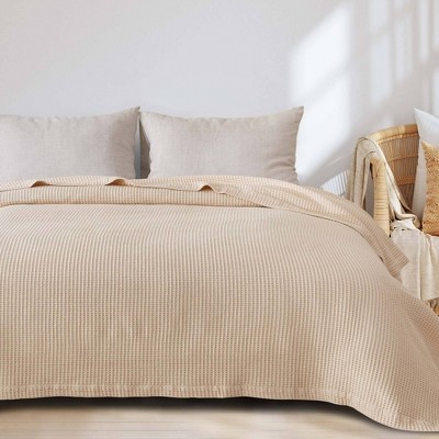50"x60" Cotton Waffle Knit Throw Blanket - Isla Jade