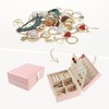 Unique Bargains Travel Portable PU Leather Jewelry Organizer Case Storage - 2 of 4