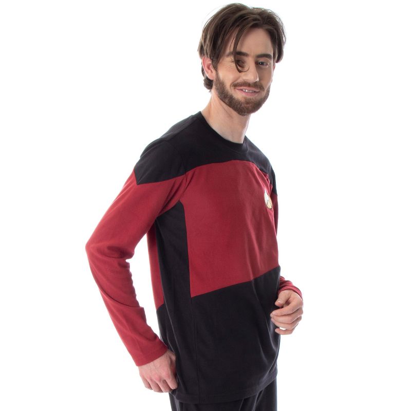 Star Trek Next Generation Men's Picard Uniform Costume Sleepwear Pajama Set, 2 of 5