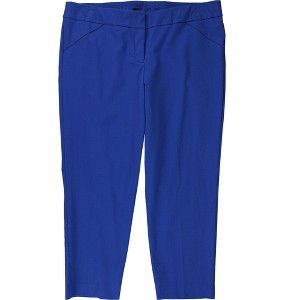 Alfani Womens Solid Slim Casual Cropped Pants - 1 of 2