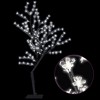 vidaXL Christmas Tree 128 LEDs Cold White Light Cherry Blossom 4 ft - 2 of 4