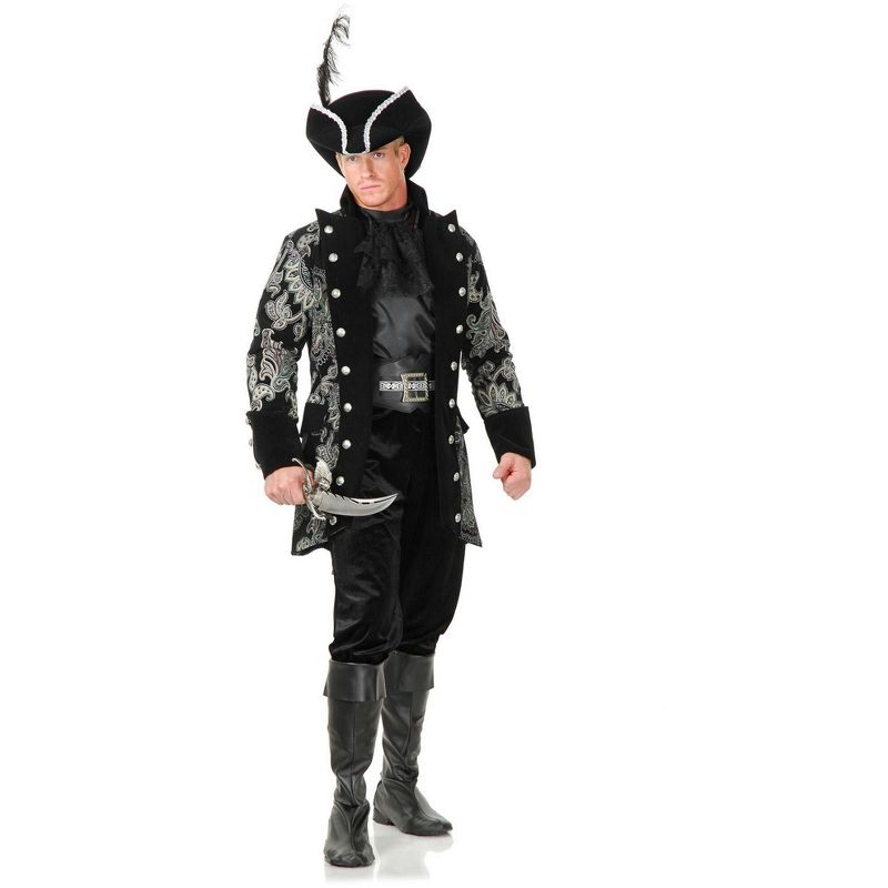 Charades Men's Royal Pirate Captain Costume, 1 of 3