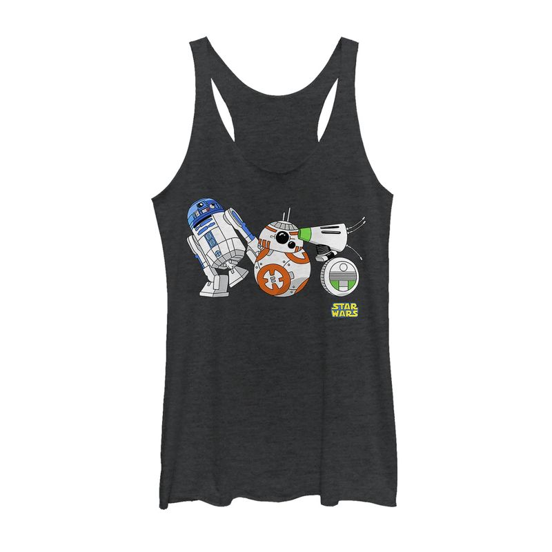Women's Star Wars: The Rise of Skywalker Droid Party Racerback Tank Top, 1 of 4