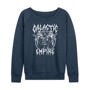Women's - Star Wars - Galactic Empire Lightweight French Terry Wide Neck Long Sleeve Shirt - 1 of 4