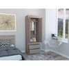 NicBex 70.40"H Armoire Wardrobe Closet Storage Cabinet with 2 Doors & Shelves & 2 Drawer for Bedroom - 4 of 4