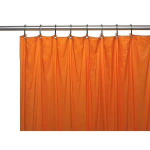 Kate Aurora Hotel Collection Heavyweight Pumpkin Orange Halloween PEVA Shower Curtain Liner - 72 in. W x 72 in. L - 1 of 1