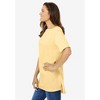 Woman Within Plus Size Perfect Short-Sleeve Boatneck Tunic - 4 of 4