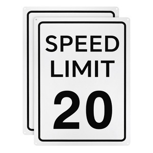 Unique Bargains Aluminum Weather Resistant Waterproof Rust Free Traffic Sign 2 Pcs - 1 of 4
