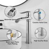 BWE Waterfall Single Hole Single Handle Bathroom Vessel Sink Faucet With Drain Assembly - 2 of 4