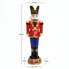 LuxenHome Lighted Nutcracker Soldier in Red, Battery Operated Indoor/Outdoor Christmas Decor - 4 of 4