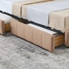 Sapphtopaz Daybed Bed Frame with Tufted Upholstered Sofa Bed with Armrests and Wood Slats Support Beds for Apartment, Bedroom - 3 of 4