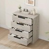 WhizMax 4 Drawer Dresser Modern Double Dresser Organizer with Embedded Handles Design, Wooden Chest of Drawers for Living Room, Bedroom, Hallway - 2 of 4