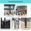 Garment Rack, Heavy Duty Clothes Rack for Hanging Clothes Capacity,Black or Brown - 4 of 4
