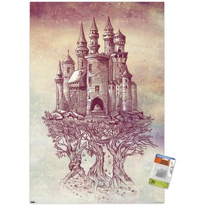 Trends International Rachel Caldwell - Castle in Trees Unframed Wall Poster Prints - 1 of 4