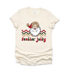 Simply Sage Market Women's Feelin' Jolly Stripes Short Sleeve Graphic Tee - 1 of 4