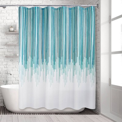 Teal Shower Curtains Target, Teal Fabric Shower Curtain