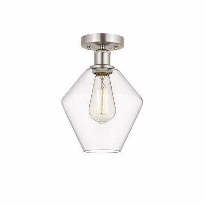 Cindyrella - 1 Light Semi-Flush Mount In Nautiical Style-11.25 Inches Tall and 8 Inches Wide