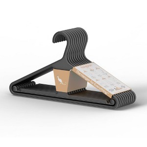 Kangaroo Hangers 10pk Original Clothes Hangers Charcoal - 1 of 4