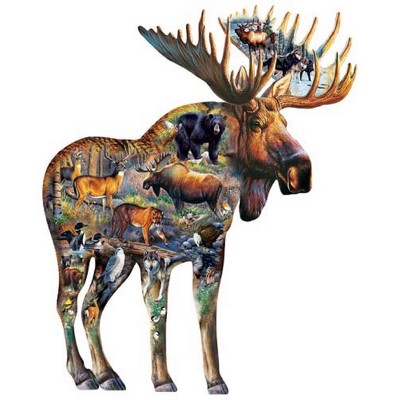 Sunsout Walk on the Wild Side 650 pc Special Shape  Jigsaw Puzzle 95761