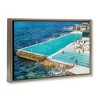 Stupell Industries Bondi Icebergs Swimming Club Floating Frame Canvas Art - 2 of 4