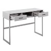 Lyngins Narrow Entryway Table with 2 Drawers and 1 Open Bottom Storage Shelf,Stylish Minimalist Console Table for Living Room - 2 of 4