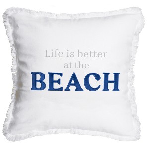 Pavilion Gift Company - Beach - 18" Throw Pillow Cover - Throw Pillow Covers - 1 of 4