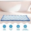 Folkulture Bathroom Rugs or Bath Mat | (20 x 30) Bathroom Rugs Non Slip Bath Mat for Home, Washable Blue Bathrooms Rug | Blue Bath Mats - 2 of 4