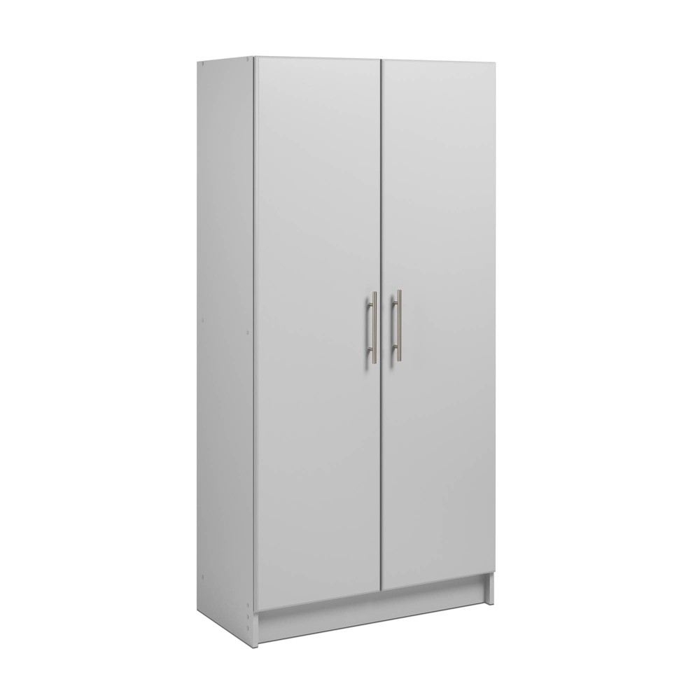 Photos - Wardrobe 32" Elite Storage Cabinet Light Gray - Prepac
