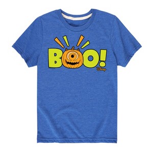 Boys' - Monsters, Inc. - Mike Wazowski Halloween Boo Pumpkin Short Sleeve Graphic T-Shirt - 1 of 4