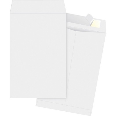 Business Source Open-End Envelopes Plain 6"x9" 100/BX White 65699